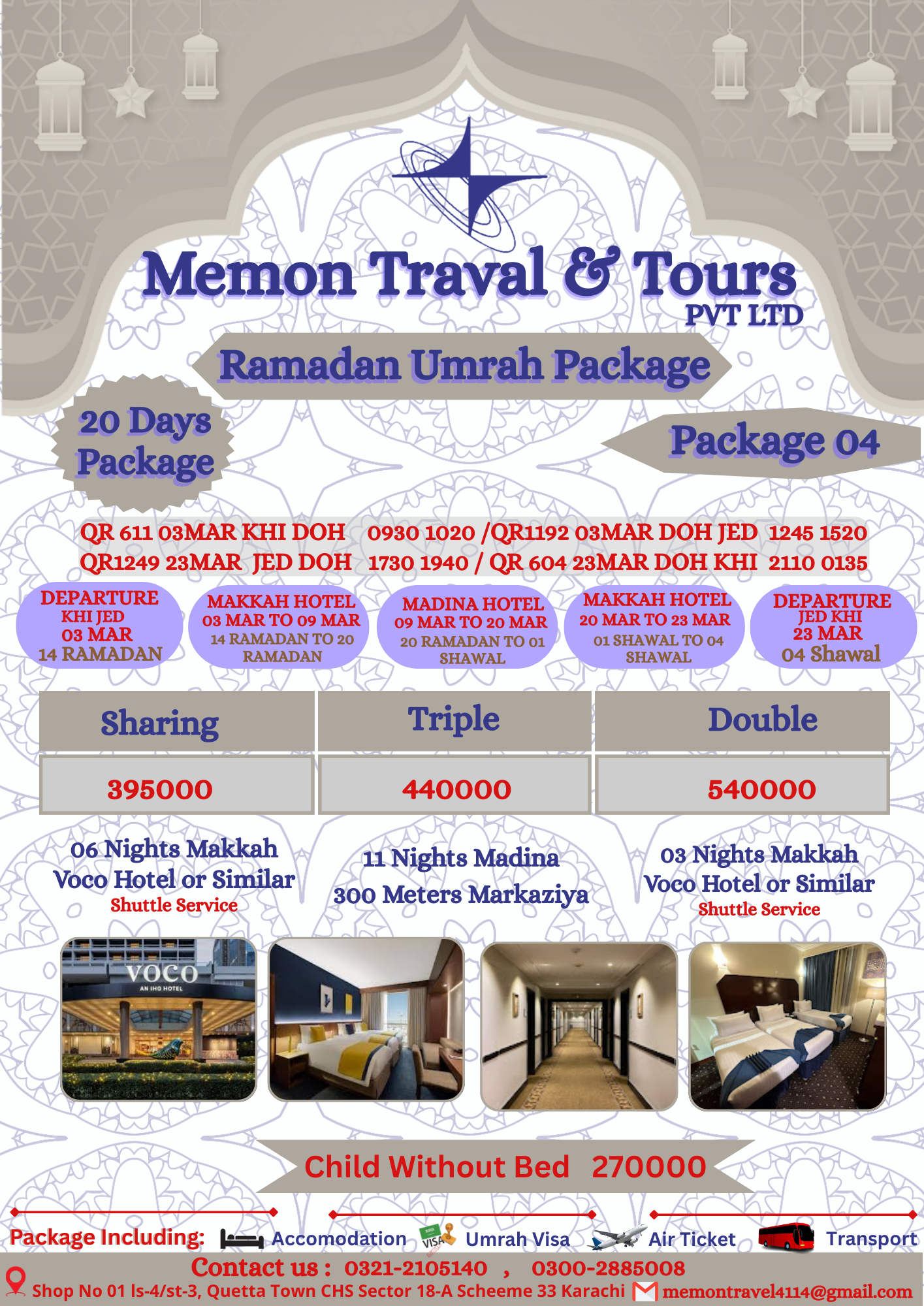 Voco Umrah Package